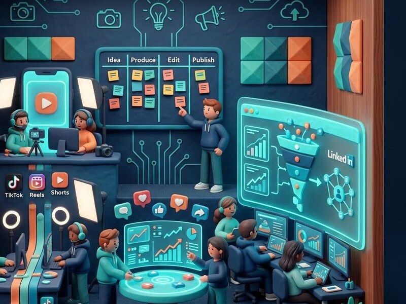 social content studio — conceptual editorial artwork, study visual 3
